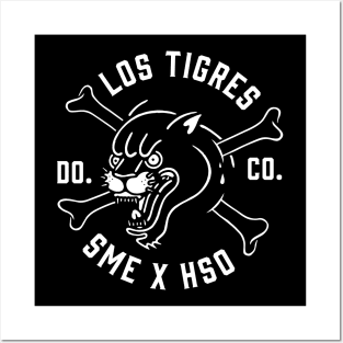 Los Tigres (b&w) Posters and Art